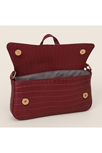 HAKKE Women's Crocodile Skin Look Shoulder Bag
