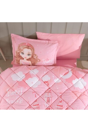 Clasy Single Ranforce Youth Pattern Quilt Set Sweet Princes