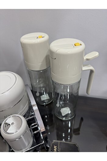 Santara ACAR ORİON 8 Lİ BAHARAT TAKIMI VE 2 ADET ACAR HARLOW ÇİFT FONKSİYONLU SPREY CAM YAĞDANLIK- 550 ml