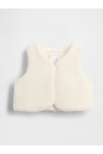 GAP Bebek Kırık Beyaz Sherpa Yelek
