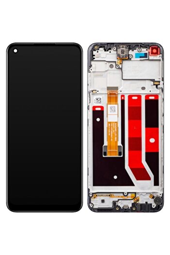 realme Display cu Touchscreen pentru Narzo 50 / 8i, cu Rama, Negru