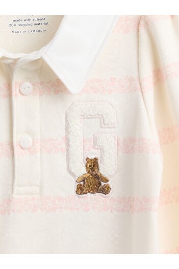 GAP Bebek Açık Pembe VintageSoft Varsity Bear Logo Tulum