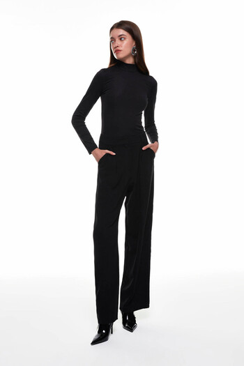 Quzu Black Women's Blouse 22554