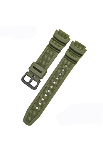 Choice 18mm Green-Black Buckle 18mm Rubber Watchband For AQ-S810W S800W AE-1000W SGW-400H 300H 500H W735H S