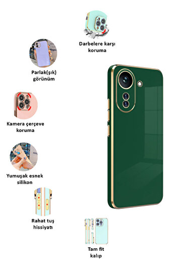 CEPSTOK Xiaomi Redmi 13C Case Soft Glossy Silicone with Edge Detail