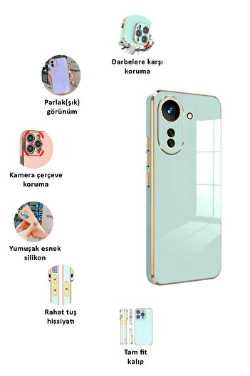 CEPSTOK Xiaomi Redmi 13C Case Soft Glossy Silicone with Edge Detail