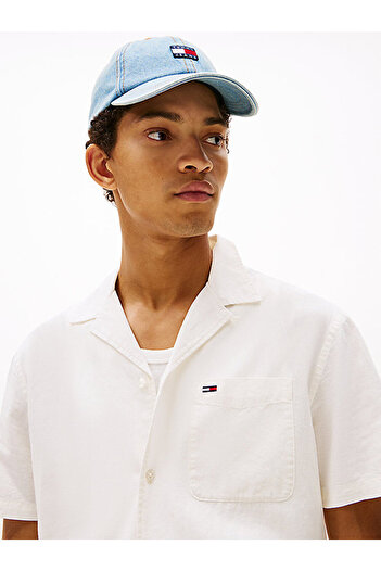 Tommy Hilfiger Men's Tjm Linen Blend Camp Shirt