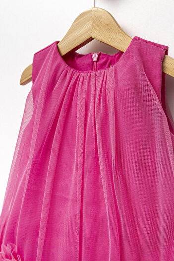 YUSALİ Baby Girl Special Day Princess Tulle Evening Dress Party Dress Wedding Dress