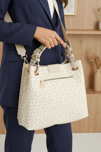 POLO CLUB Just Polo Women's Long Cross Strap 4 Compartment Shoulder & Hand Bag (31X27 cm)