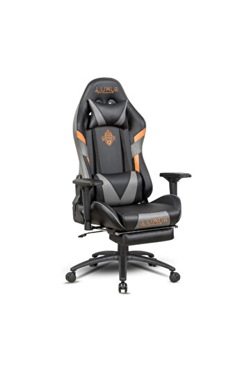 Luxur Dr Luxur® Leroy Premium Gaming Chair - Black with Orange