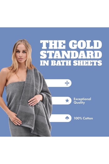 Hggzeg Set 2 Bath Towels, Hggzeg, Super Absorbent, Easy to Clean and Use, Soft, Durable, Cotton, 80x160cm,