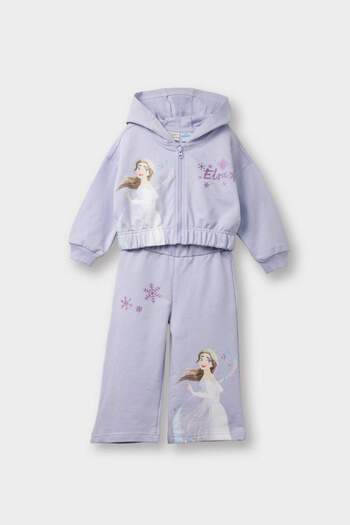 DeFacto Baby Girl Frozen 2-Piece Set Hooded Sweatshirt Sweatpants G1597A525Au