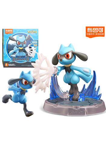 Choice4 Lucario BLOKEES Original POKEMON Building Blocks Pikachu Charmander Psyduck Sprigatito Eevee Lucario