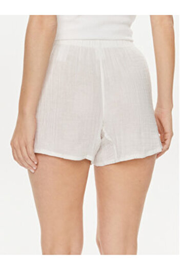 Calvin Klein Γυναικεία Σορτς από Υλικό Εσωρούχων 000QS7139E Λευκό