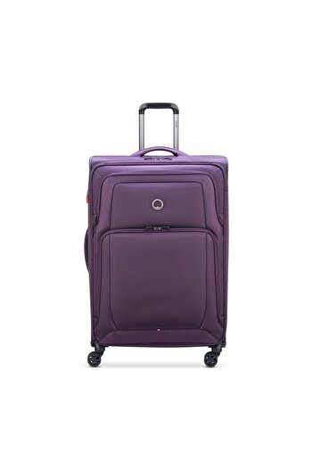 Delsey Optimax 4 Wheel Soft Trolley, 55 cm, Purple