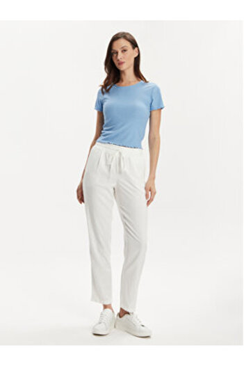 Vero Moda Γυναικείο Παντελόνι από Υφασμάτινο 10279691 Λευκό