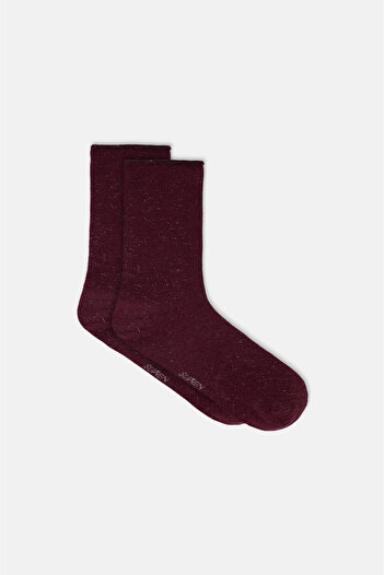 SUWEN Lurex Comfort Soket Çorap