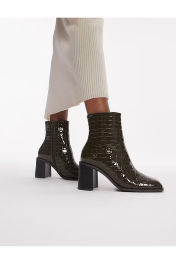 TopShop ankle boots, green