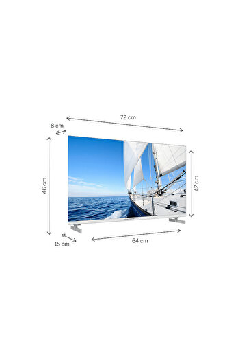 THOMSON 32HG2S14W HD 32 inç 82 Ekran Uydu Alıcılı Google Smart LED TV Beyaz