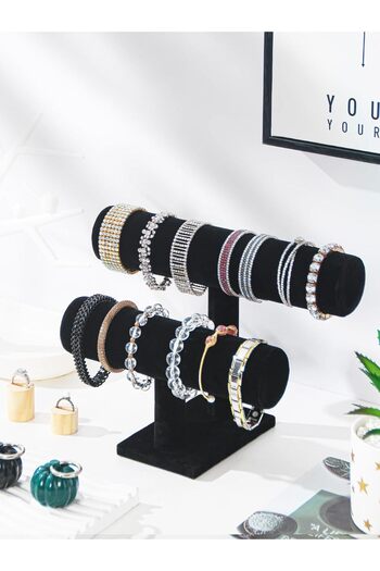 Hope 2 Tier Bracelet Holder Jewelry Display Stand, Necklace Bangle Bracelet Watch Organizer Storag
