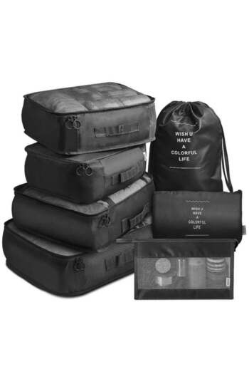 Generic Travel Organizer - Set of 7 Portable Reusable Travel Luggage for Suitcase Organizer, Storage