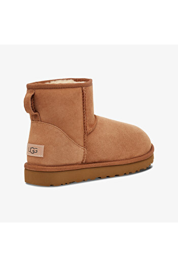 UGG Zamszowe + skórzane damskie botki w kolorze kawowym 1016222