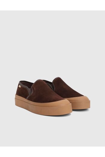 İLVİ Rang Genuine Suede Leather Brown Men's Sports Shoes