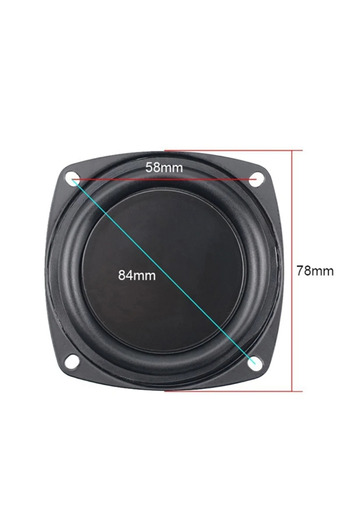 choice2 3 inches square XIKCU Universal Woofer Radiator Bass Passive Speaker 2/3/4inch Low Frequency Loudspe