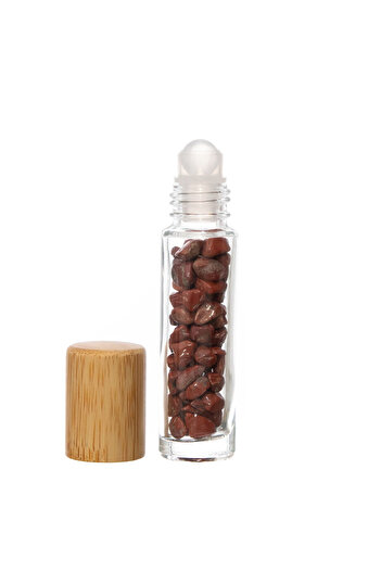 XTERRA Roll-On Bottle with Natural Red Jasper Crystals – 10 ml