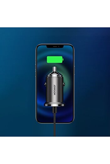 Joyroom Car Charger USB, Type-C, Fast Charging, 45W - (C-A35) - Gray