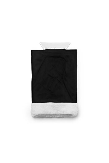 OEM Ice scraper for windshield with glove, Plastic/Textile, Black