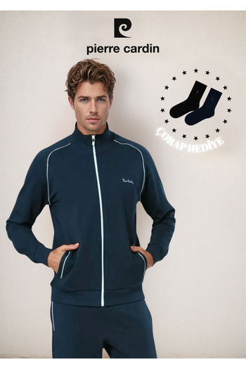 Pierre Cardin Men's Clothing Zippered Collar Cotton & Boxed Tracksuit Set Ol.Pc.7055.001