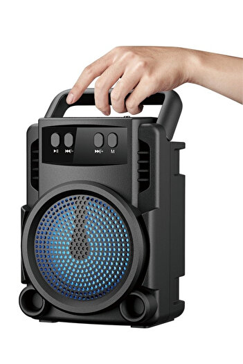 MACON Wireless Bluetooth Speaker, Portable Speaker USB Charger, Bass/FM Radio/TWS 3 Inch, Black