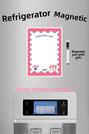 The Grade Summer Sil Manifest 777 Pink Shopping List Magnetic Refrigerator Note Holder Decorative Magnet Missing List