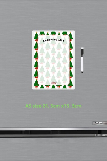 The Grade Summer Clear New Year's Pine Tree Shopping List Fridge Magnet Memo Holder Christmas Ornaments Christmas Gift