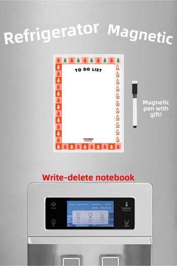 The Grade Summer Pine Tree to Do List Fridge Magnet Memo Holder Magnetic Note Holder Planner Home Decoration