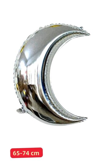 Baloncu Nene Silver Big Moon Foil Balloon Birthday Foil Balloon Square Character Foil Children's Birthday Balloon