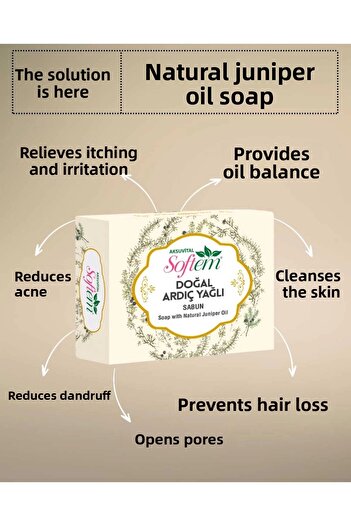 Softem صابون زيت العرعر الطبيعي