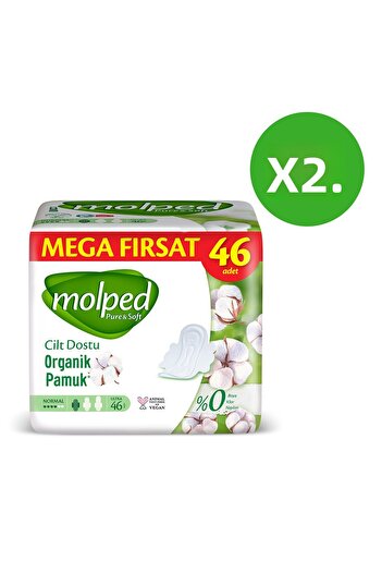 Molped Mega Deal Package - Pure Soft Normal Advantageous, 46 Pieces X 2 Pieces