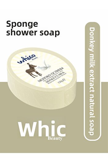 whico beauty Donkey Essence Natural Sponge Soap 130g