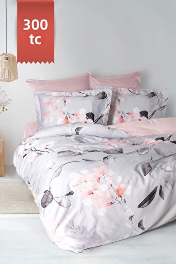 VAROL Royal Satin Single 300Tc Duvet Cover Set - Mari̇a