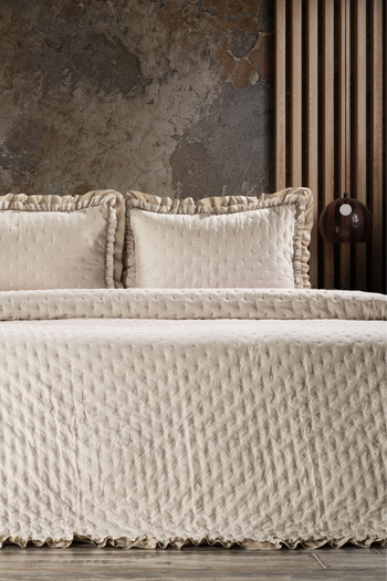 ZEBRACASA Lima Double Bedspread / Beige