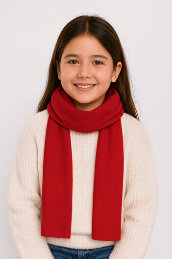 Sebir Moda Solid Color Knitwear Children's Scarf (Age 5-10, 30X140Cm)
