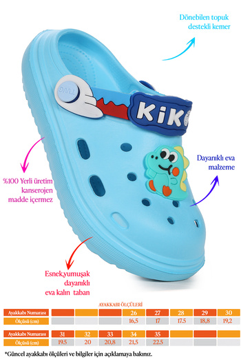 Kiko Kids Печатни EVA плажни басейни училище детска градина момчешки чехли