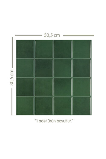 Stickez Tiles 3d Kendinden Yapışkanlı Duvar Karosu 30,5 cm x 30,5 cm (4 ADET) 0,371 m²