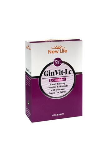 New Life Ginvit Lc (L-Carnitine) 30 Tablets