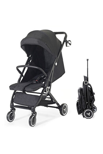 TEKNUM Travel Cabin Stroller with Coffee Cup Holder-Black