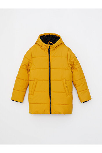 LC Waikiki Kapüşonlu Basic Erkek Çocuk Şişme Mont