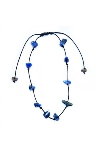 Wild Bracelets Bratara de picior cu pietre semipretioase, lapis lazuli