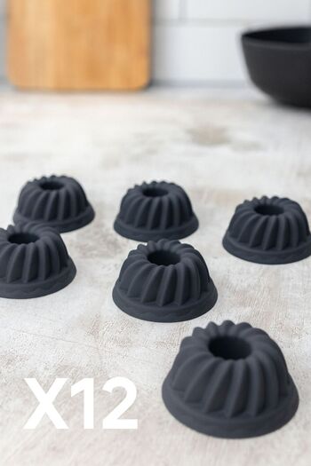 Silicorner 6 Pieces Silicone Airfryer Cup Cake, Muffin Cake Mold